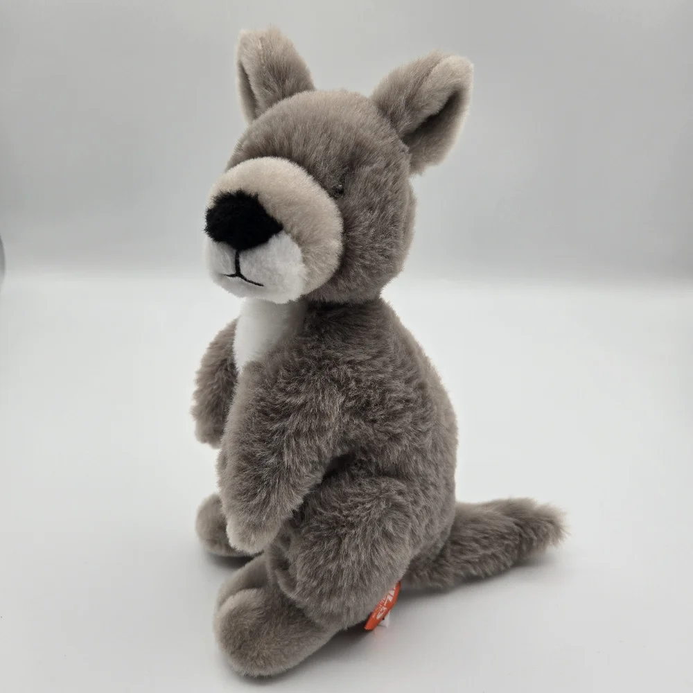Wild Republic Ecokins Gray Kangaroo Plush Stuffed Animal Toy